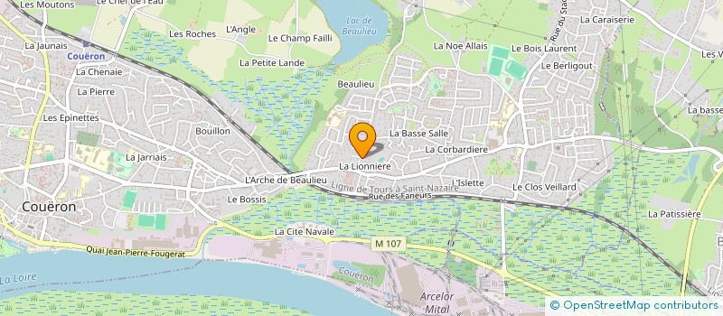 localisation de l'entreprise SCI DE CHATEAUBRIAND  COUERON