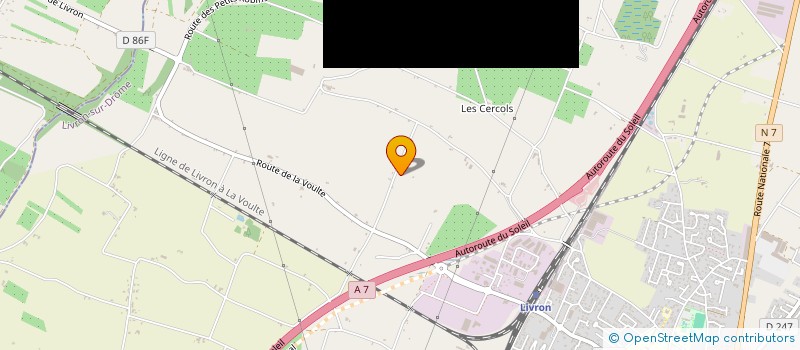 localisation de l'entreprise SCI DE CHATEAUROUGE  LIVRON-SUR-DROME