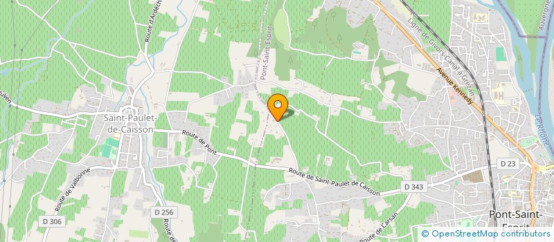 localisation de l'entreprise SCI DE CHATEAUVERT  PONT-SAINT-ESPRIT