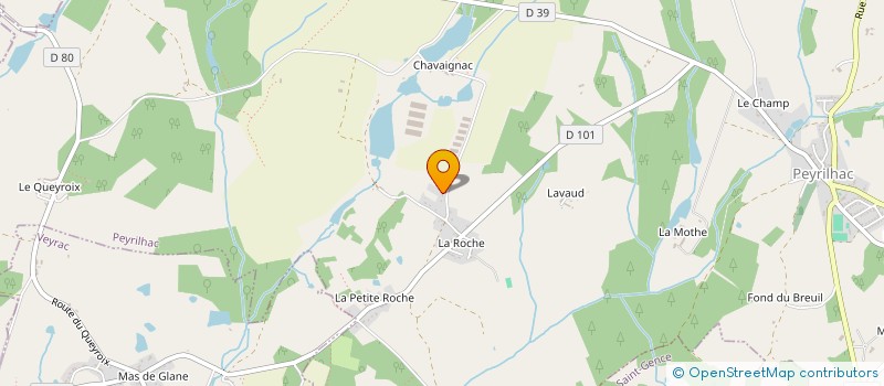 localisation de l'entreprise SCI DE CHAVAIGNAC à PEYRILHAC