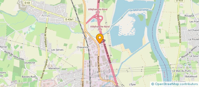 localisation de l'entreprise SCI DE CHAVANNES  ARNAS