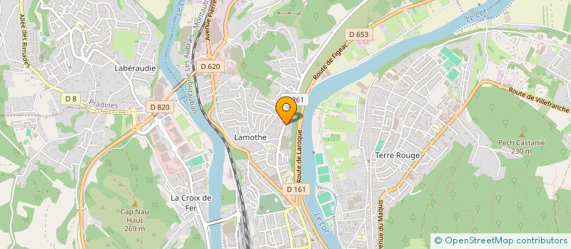 localisation de l'entreprise SCI DE CHAZELLES  CAHORS