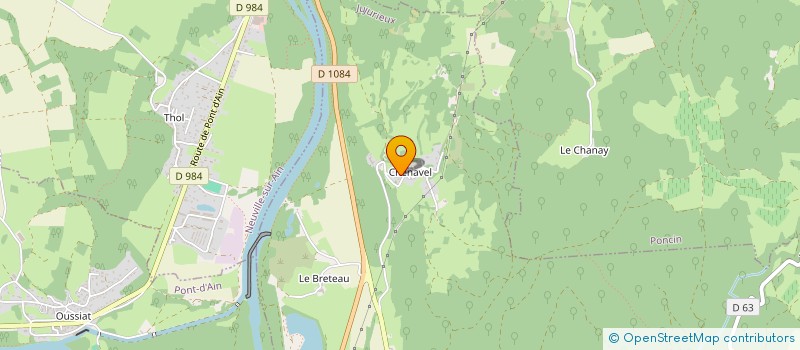 localisation de l'entreprise SCI DE CHENAVEL à JUJURIEUX