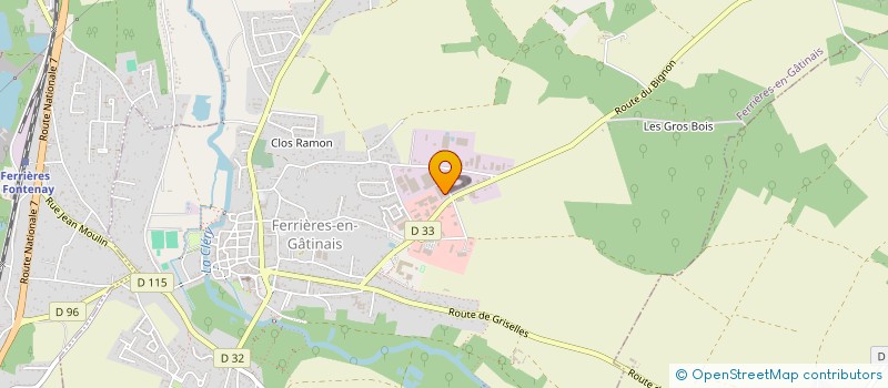 localisation de l'entreprise SCI DE CHENES VERTS  FERRIERES-EN-GATINAIS