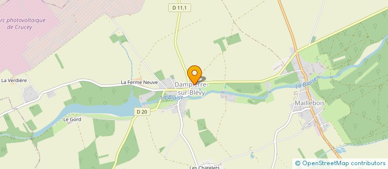 localisation de l'entreprise SCI DE CHENNEVIERES à MAILLEBOIS