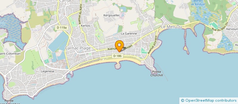 localisation de l'entreprise SCI DE CHERIGGI  CARNAC