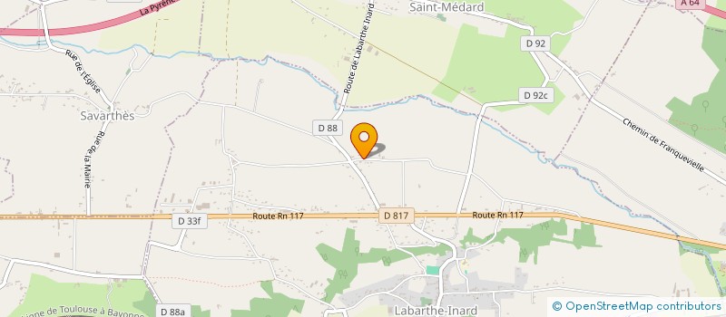 localisation de l'entreprise SCI DE CHETS  LABARTHE-INARD