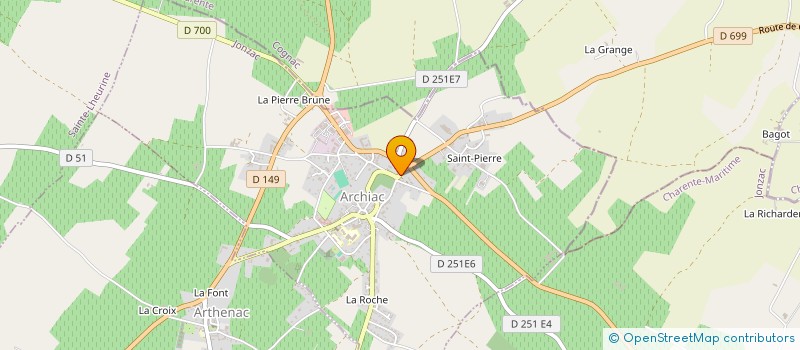 localisation de l'entreprise SCI DE CHEZ BERNARD  ARCHIAC