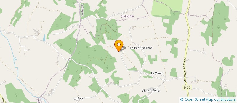 localisation de l'entreprise SCI DE CHEZ JOURZAC à BRIE-SOUS-CHALAIS