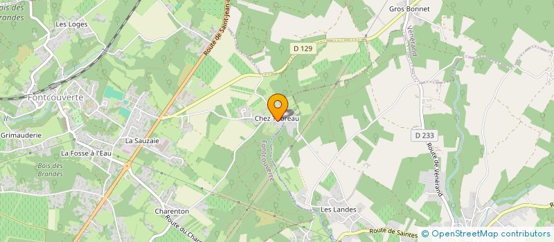 localisation de l'entreprise SCI DE CHEZ THOREAU  FONTCOUVERTE