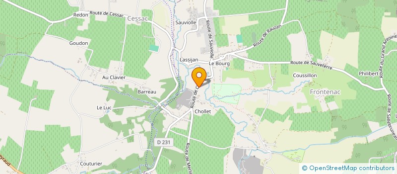 localisation de l'entreprise SCI DE CHOLLET  FRONTENAC