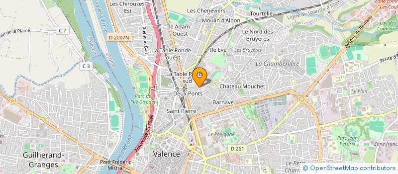 localisation de l'entreprise SCI DE CHONY  BOURG-LES-VALENCE