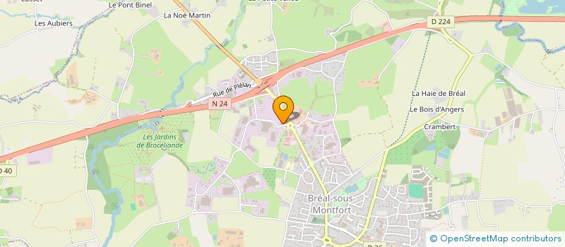 localisation de l'entreprise SCI DE CHORIOL  BREAL-SOUS-MONTFORT