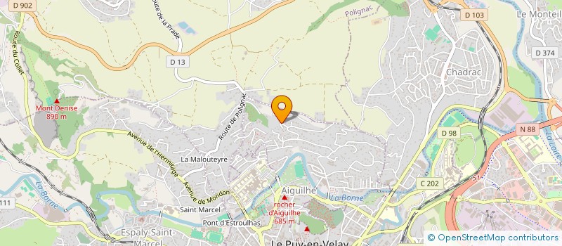 localisation de l'entreprise SCI DE CHOSSON à AIGUILHE