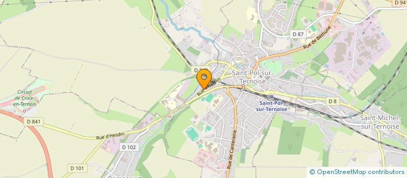 localisation de l'entreprise SCI DE CHRISMONDE  SAINT-POL-SUR-TERNOISE