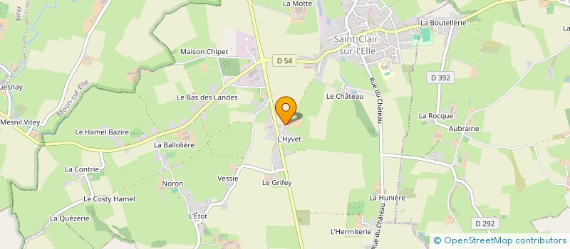 localisation de l'entreprise SCI DE CLAIR'ELLE  SAINT-CLAIR-SUR-L'ELLE