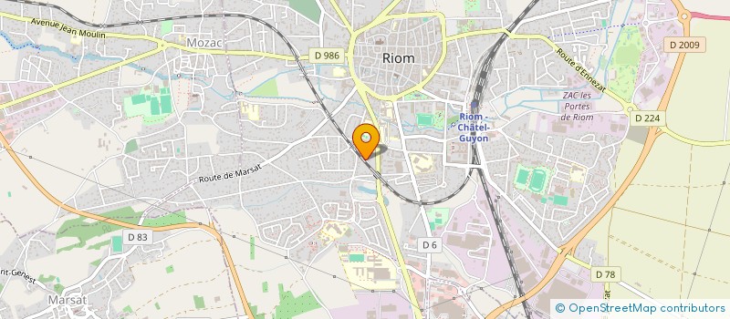 localisation de l'entreprise SCI DE CLAIRE LANDE  RIOM