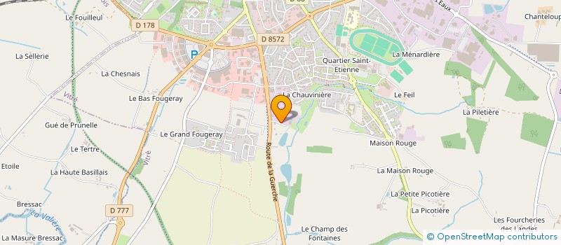 localisation de l'entreprise SCI DE CLAIREFONTAINE  VITRE