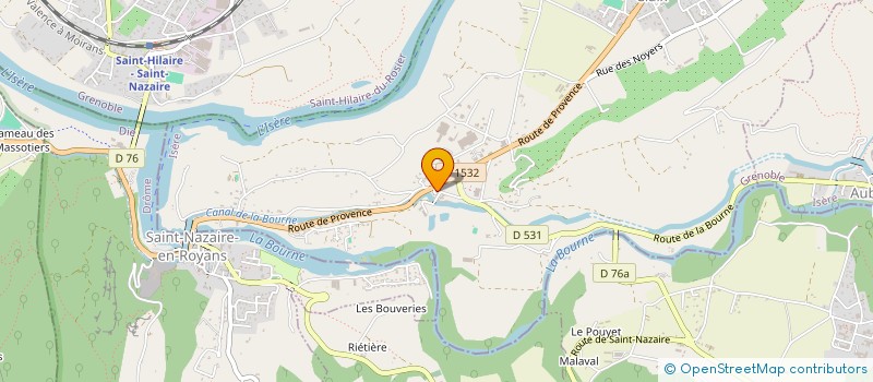 localisation de l'entreprise SCI DE CLAIRIVAUX  SAINT-JUST-DE-CLAIX