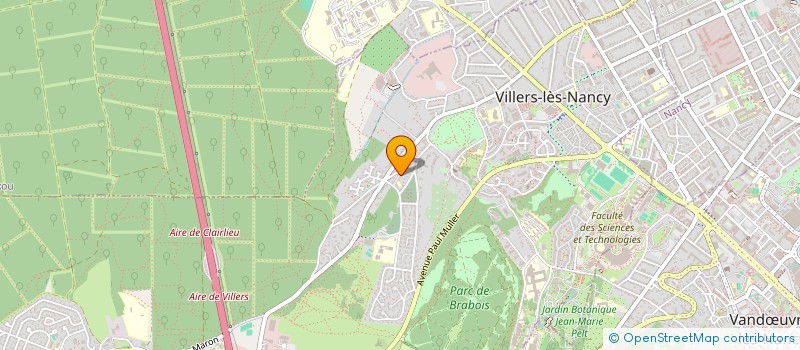 localisation de l'entreprise SCI DE CLAIRLIEU à VILLERS-LES-NANCY