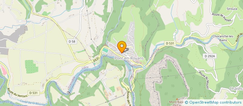 localisation de l'entreprise SCI DE CLAIX  PONT-EN-ROYANS