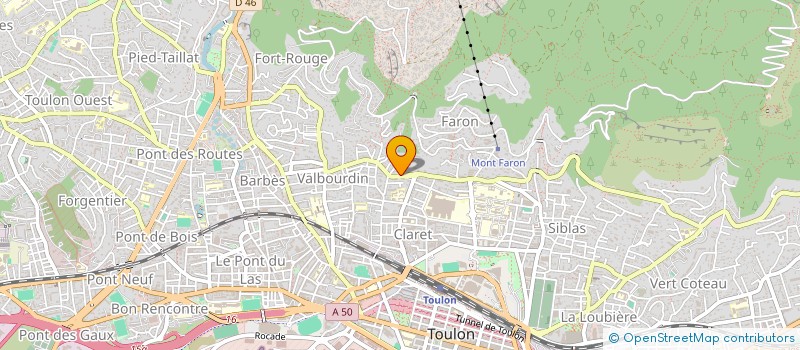 localisation de l'entreprise SCI DE CLARET  TOULON