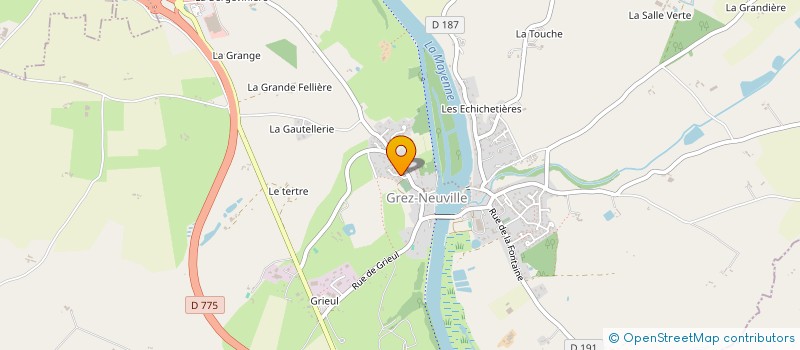 localisation de l'entreprise SCI DE CLENO ET CALI à GREZ-NEUVILLE