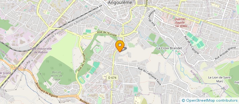 localisation de l'entreprise SCI DE CLERAC à ANGOULEME