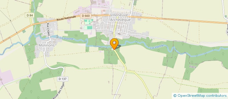 localisation de l'entreprise SCI DE CLERCQ  VILLENEUVE-L'ARCHEVEQUE