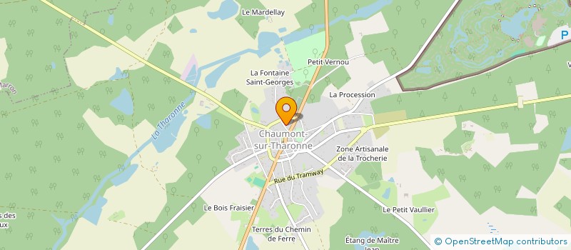 localisation de l'entreprise SCI DE CLERY  CHAUMONT-SUR-THARONNE