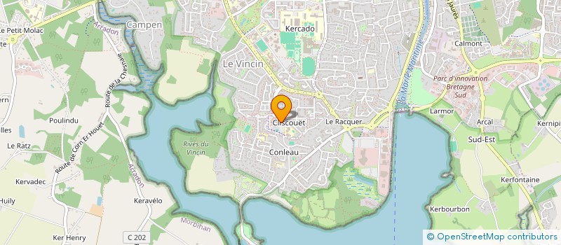 localisation de l'entreprise SCI DE CLISCOUET à VANNES