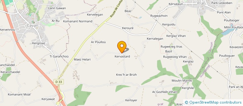 localisation de l'entreprise SCI DE CLOC H HOUARN  BEGARD