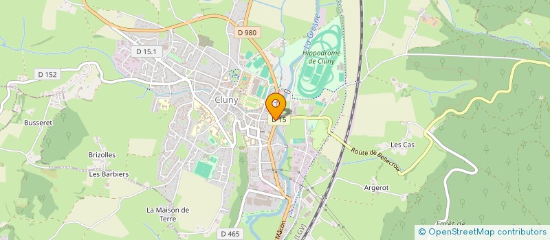 localisation de l'entreprise SCI DE CLUNY  CLUNY