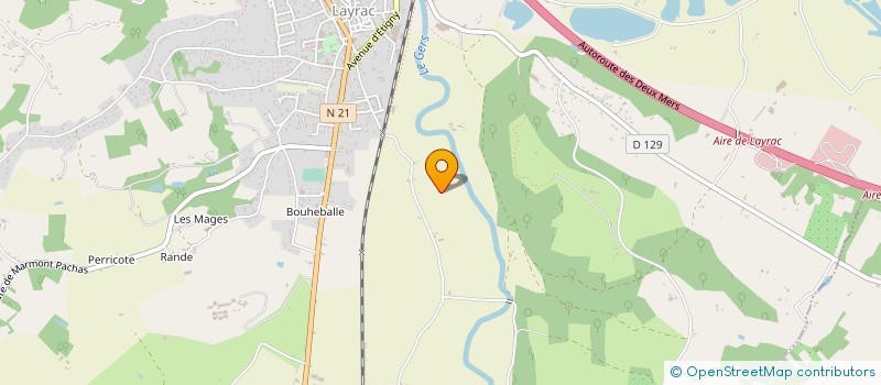 localisation de l'entreprise SCI DE CLUSA  LAYRAC