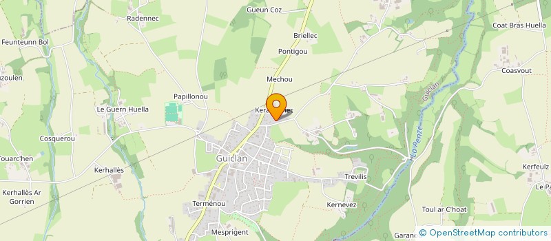 localisation de l'entreprise SCI DE COAT CONVAL  GUICLAN