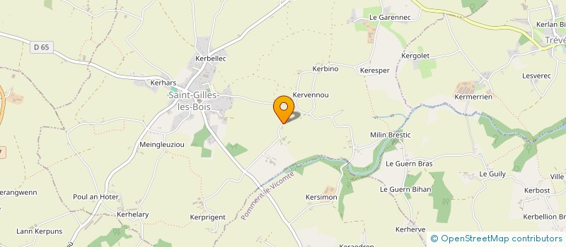 localisation de l'entreprise SCI DE COAT MARTIN  SAINT-GILLES-LES-BOIS