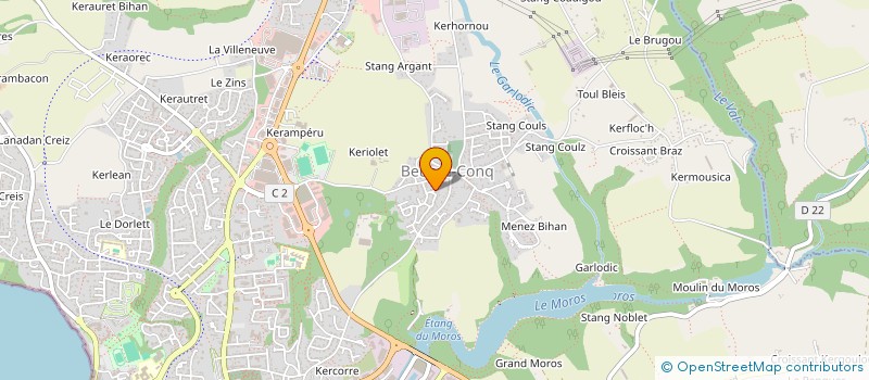 localisation de l'entreprise SCI DE COAT ONN  CONCARNEAU