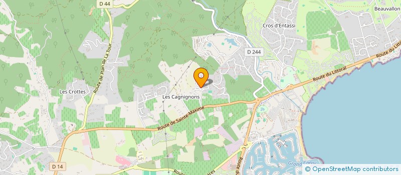 localisation de l'entreprise SCI DE COGOLIN à GRIMAUD