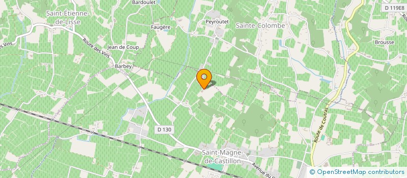 localisation de l'entreprise SCI DE COLOMBE  SAINT-MAGNE-DE-CASTILLON