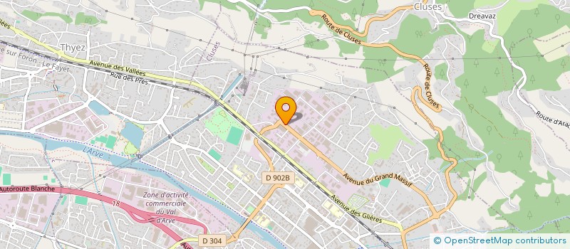 localisation de l'entreprise SCI DE COLOMBY  CLUSES