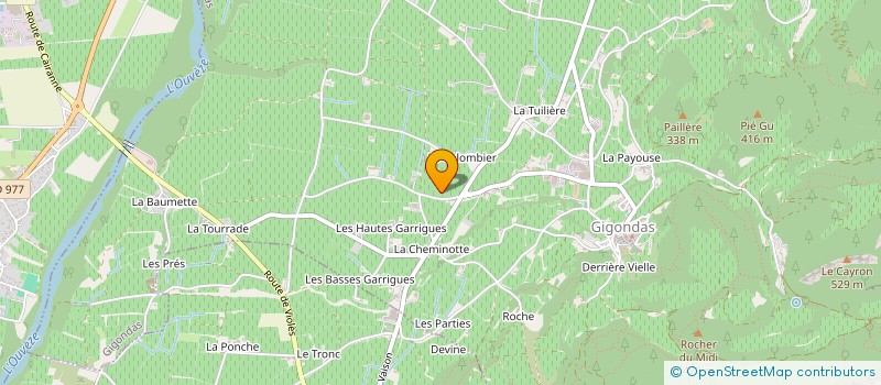 localisation de l'entreprise SCI DE COMBELONGE  GIGONDAS