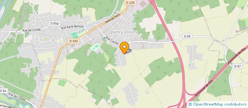 localisation de l'entreprise SCI DE COMBERGE  QUINCY-VOISINS