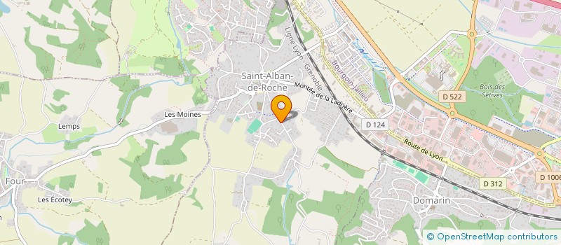 localisation de l'entreprise SCI DE COMBES  SAINT-ALBAN-DE-ROCHE