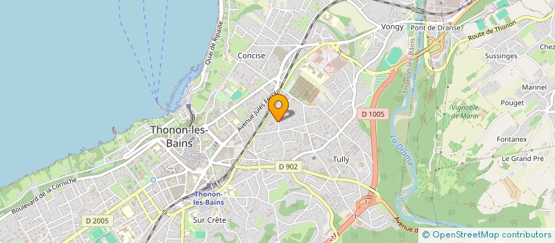 localisation de l'entreprise SCI DE CONCISE à THONON-LES-BAINS