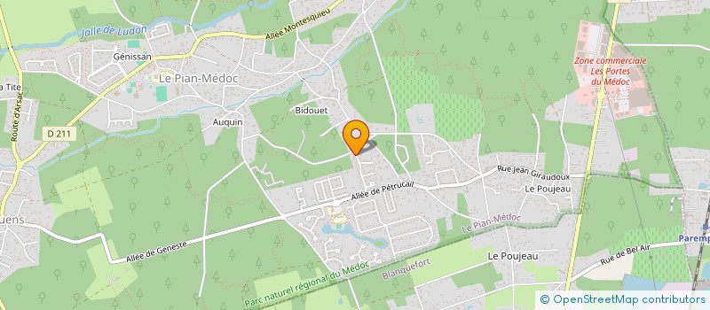 localisation de l'entreprise SCI DE CONSTR DU BASSIN ARCACHON  LE PIAN-MEDOC