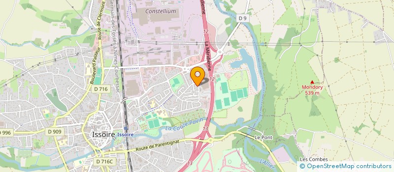 localisation de l'entreprise SCI DE CONSTRUCTION-VENTE DES PRES  ISSOIRE