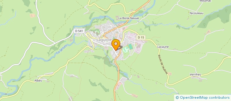 localisation de l'entreprise SCI DE CONSTRUCTION VENTE LES CAYRES à LAGUIOLE