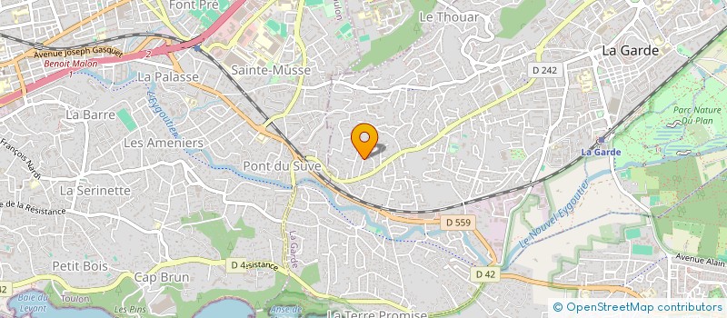 localisation de l'entreprise SCI DE CONSTRUCTION VENTE PAGREG  LA GARDE