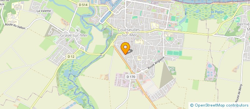 localisation de l'entreprise SCI DE CONSTRUCTIONS NORMANDES  COURSEULLES-SUR-MER