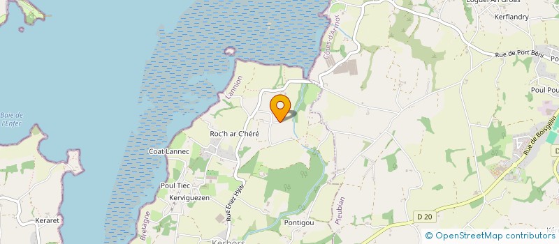 localisation de l'entreprise SCI DE CONVENANT MENGUY KERBORS  KERBORS